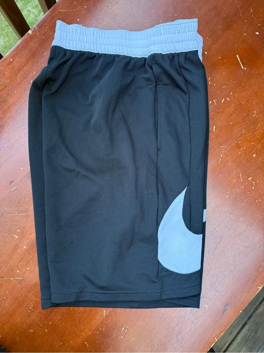 Nike Black Shorts with white Swoosh Accent
